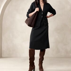 Banana Republic Black Knit Top